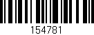 Código de barras (EAN, GTIN, SKU, ISBN): '154781'