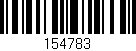 Código de barras (EAN, GTIN, SKU, ISBN): '154783'