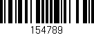 Código de barras (EAN, GTIN, SKU, ISBN): '154789'