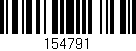 Código de barras (EAN, GTIN, SKU, ISBN): '154791'