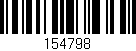 Código de barras (EAN, GTIN, SKU, ISBN): '154798'