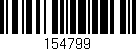 Código de barras (EAN, GTIN, SKU, ISBN): '154799'