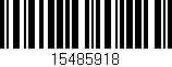 Código de barras (EAN, GTIN, SKU, ISBN): '15485918'