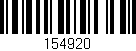 Código de barras (EAN, GTIN, SKU, ISBN): '154920'