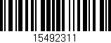 Código de barras (EAN, GTIN, SKU, ISBN): '15492311'