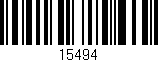 Código de barras (EAN, GTIN, SKU, ISBN): '15494'