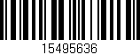 Código de barras (EAN, GTIN, SKU, ISBN): '15495636'