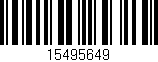 Código de barras (EAN, GTIN, SKU, ISBN): '15495649'