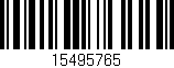 Código de barras (EAN, GTIN, SKU, ISBN): '15495765'