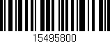 Código de barras (EAN, GTIN, SKU, ISBN): '15495800'
