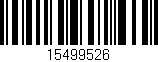 Código de barras (EAN, GTIN, SKU, ISBN): '15499526'