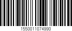 Código de barras (EAN, GTIN, SKU, ISBN): '1550011074990'