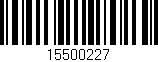 Código de barras (EAN, GTIN, SKU, ISBN): '15500227'