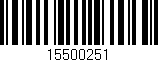 Código de barras (EAN, GTIN, SKU, ISBN): '15500251'