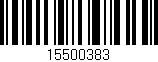 Código de barras (EAN, GTIN, SKU, ISBN): '15500383'