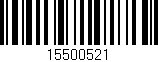 Código de barras (EAN, GTIN, SKU, ISBN): '15500521'