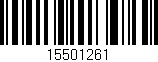 Código de barras (EAN, GTIN, SKU, ISBN): '15501261'