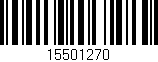Código de barras (EAN, GTIN, SKU, ISBN): '15501270'