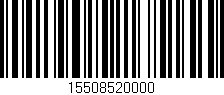 Código de barras (EAN, GTIN, SKU, ISBN): '15508520000'
