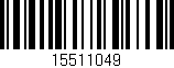 Código de barras (EAN, GTIN, SKU, ISBN): '15511049'