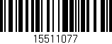 Código de barras (EAN, GTIN, SKU, ISBN): '15511077'
