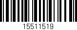 Código de barras (EAN, GTIN, SKU, ISBN): '15511519'