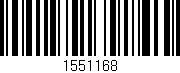 Código de barras (EAN, GTIN, SKU, ISBN): '1551168'