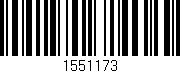 Código de barras (EAN, GTIN, SKU, ISBN): '1551173'