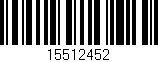Código de barras (EAN, GTIN, SKU, ISBN): '15512452'