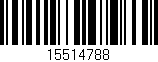 Código de barras (EAN, GTIN, SKU, ISBN): '15514788'