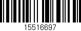 Código de barras (EAN, GTIN, SKU, ISBN): '15516697'