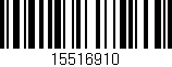 Código de barras (EAN, GTIN, SKU, ISBN): '15516910'