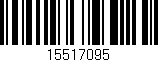 Código de barras (EAN, GTIN, SKU, ISBN): '15517095'