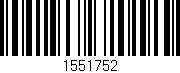 Código de barras (EAN, GTIN, SKU, ISBN): '1551752'
