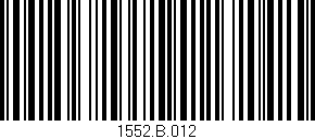 Código de barras (EAN, GTIN, SKU, ISBN): '1552.B.012'