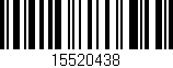 Código de barras (EAN, GTIN, SKU, ISBN): '15520438'