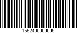 Código de barras (EAN, GTIN, SKU, ISBN): '1552400000009'