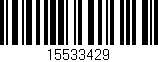 Código de barras (EAN, GTIN, SKU, ISBN): '15533429'