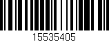 Código de barras (EAN, GTIN, SKU, ISBN): '15535405'
