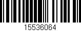 Código de barras (EAN, GTIN, SKU, ISBN): '15536064'