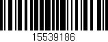 Código de barras (EAN, GTIN, SKU, ISBN): '15539186'