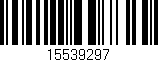 Código de barras (EAN, GTIN, SKU, ISBN): '15539297'