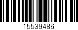 Código de barras (EAN, GTIN, SKU, ISBN): '15539486'