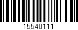 Código de barras (EAN, GTIN, SKU, ISBN): '15540111'