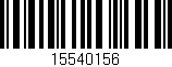 Código de barras (EAN, GTIN, SKU, ISBN): '15540156'