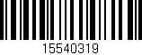 Código de barras (EAN, GTIN, SKU, ISBN): '15540319'