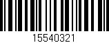 Código de barras (EAN, GTIN, SKU, ISBN): '15540321'