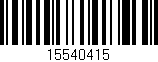 Código de barras (EAN, GTIN, SKU, ISBN): '15540415'