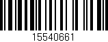Código de barras (EAN, GTIN, SKU, ISBN): '15540661'