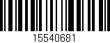Código de barras (EAN, GTIN, SKU, ISBN): '15540681'